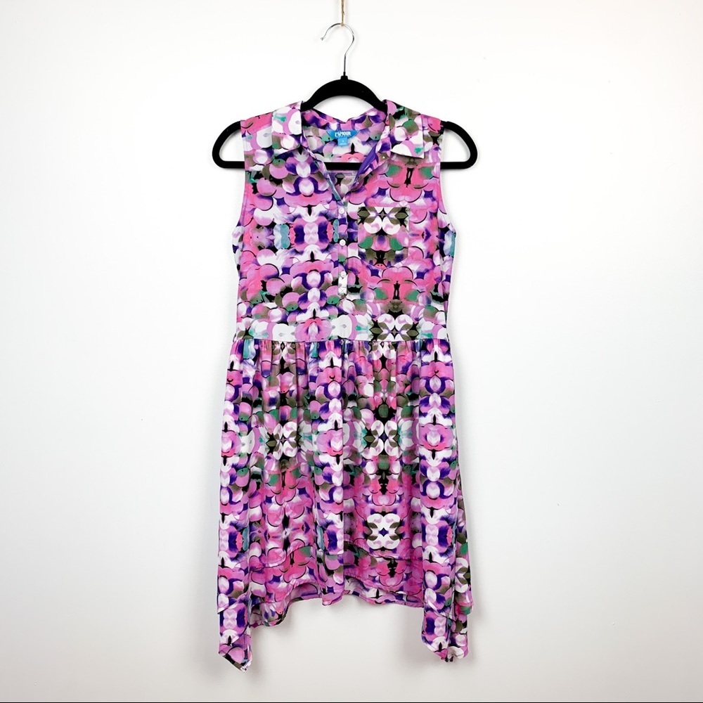 Nanette Lepore Purple & Pink Flowy Summer Dress